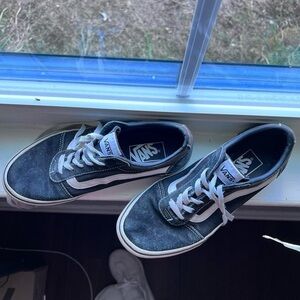 Vans Women's Black and White Sneakers